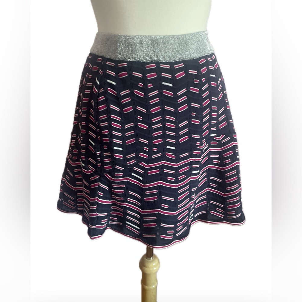 Missoni Women's Mini Skirt in Navy and Magenta